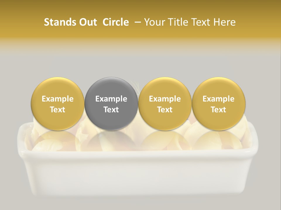 Tasty White Butter PowerPoint Template