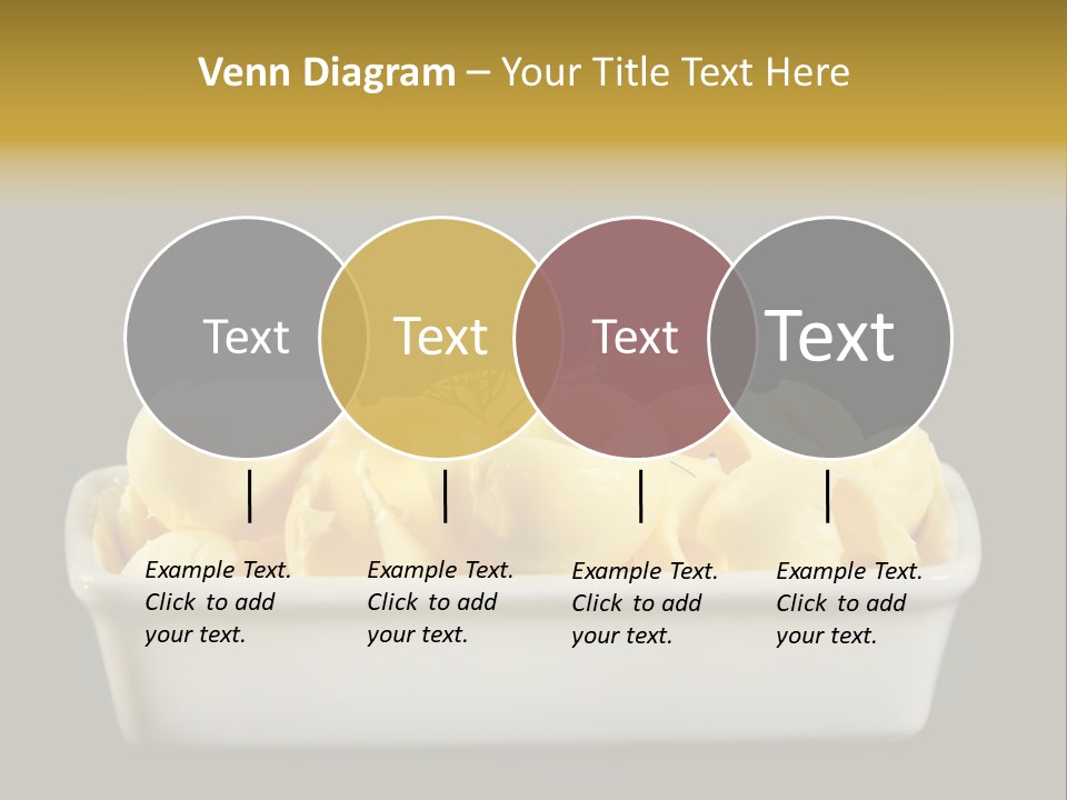 Tasty White Butter PowerPoint Template