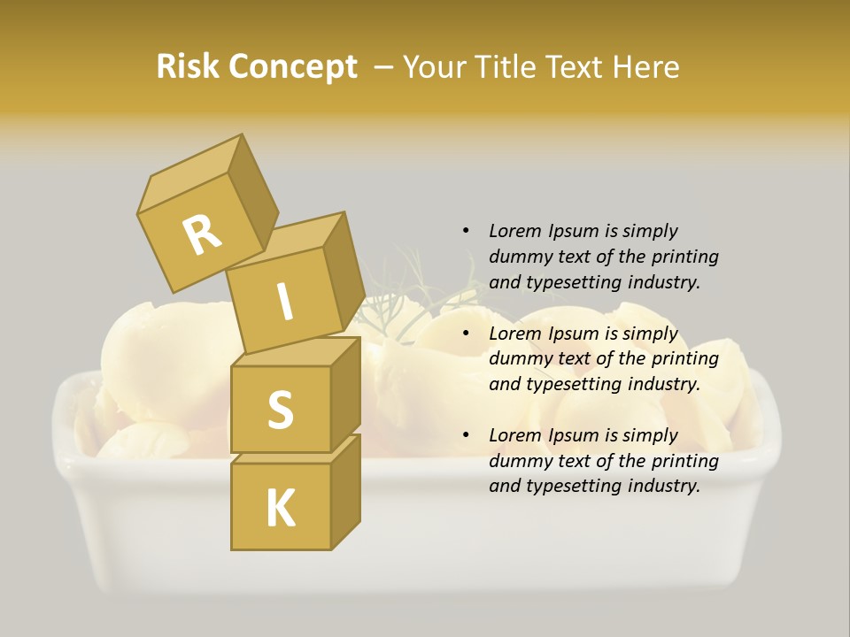 Tasty White Butter PowerPoint Template