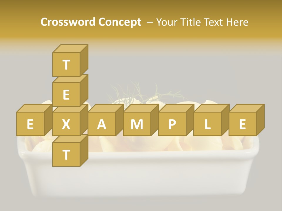 Tasty White Butter PowerPoint Template