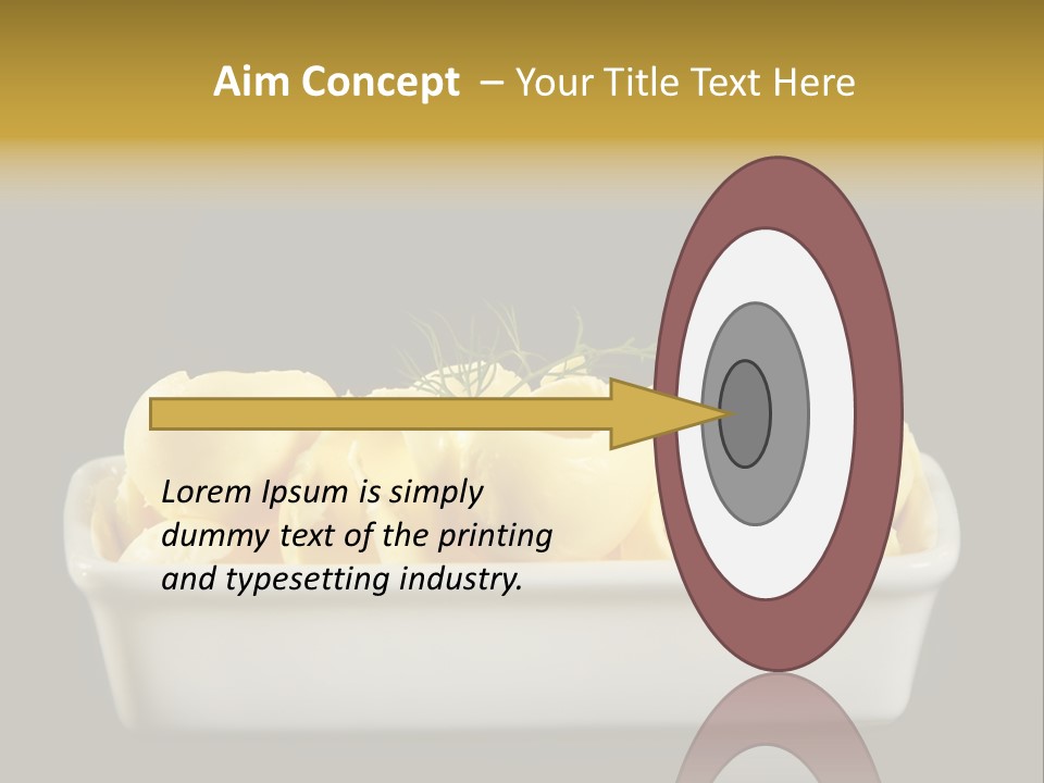 Tasty White Butter PowerPoint Template