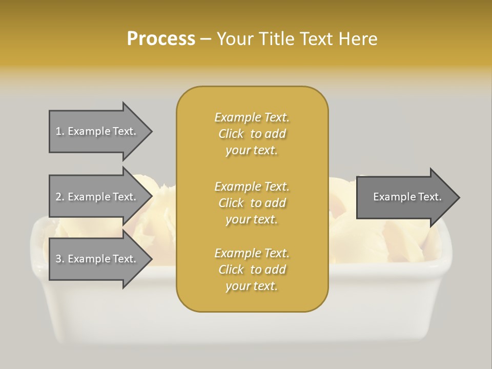 Tasty White Butter PowerPoint Template