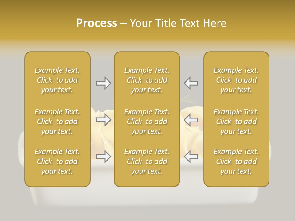 Tasty White Butter PowerPoint Template
