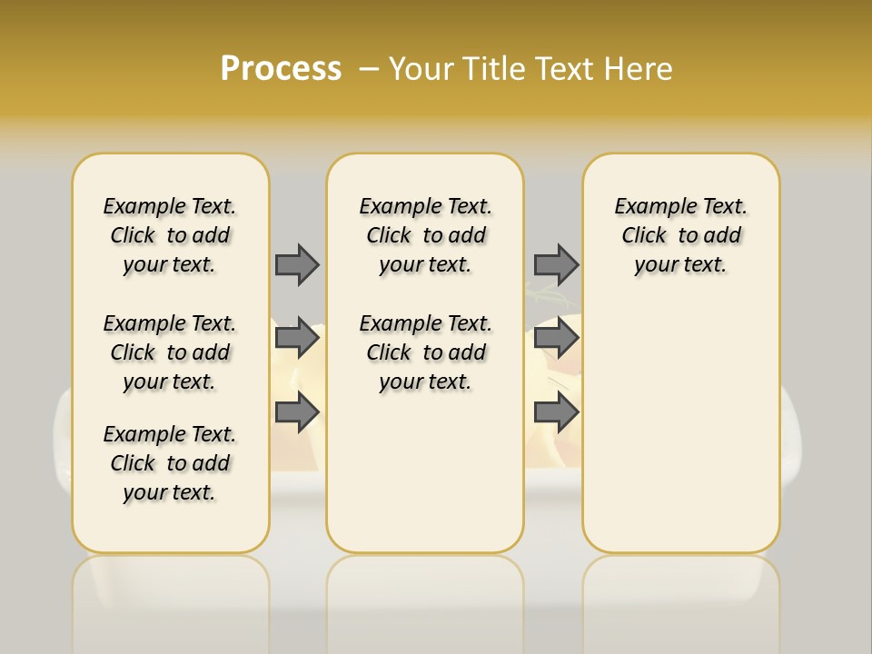 Tasty White Butter PowerPoint Template