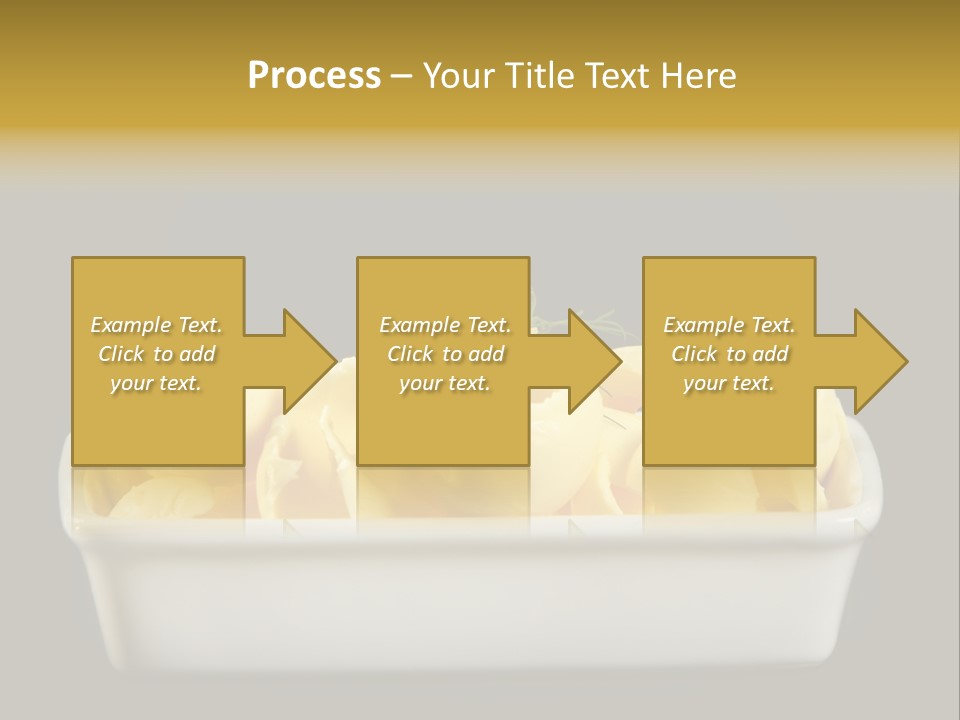 Tasty White Butter PowerPoint Template