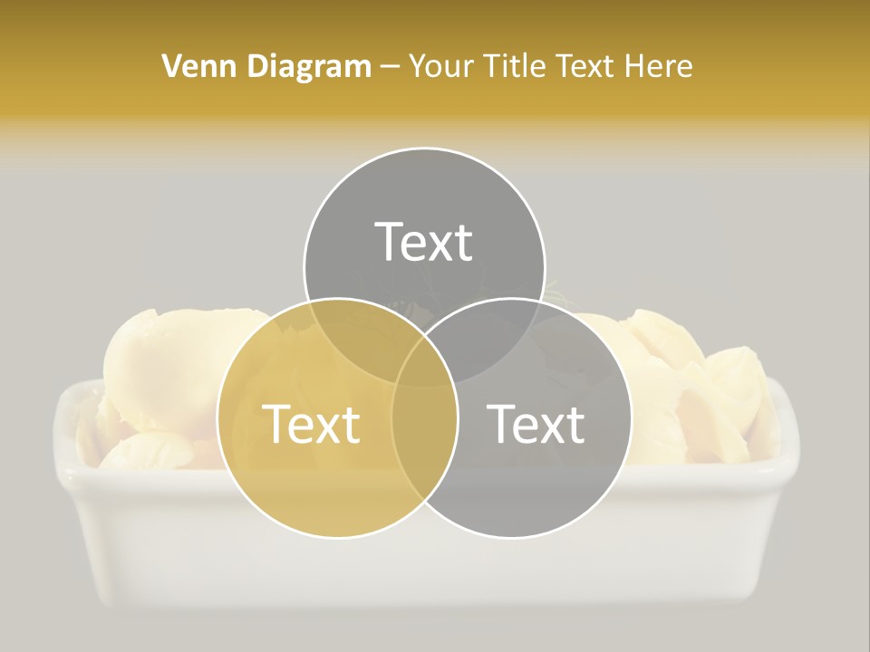 Tasty White Butter PowerPoint Template
