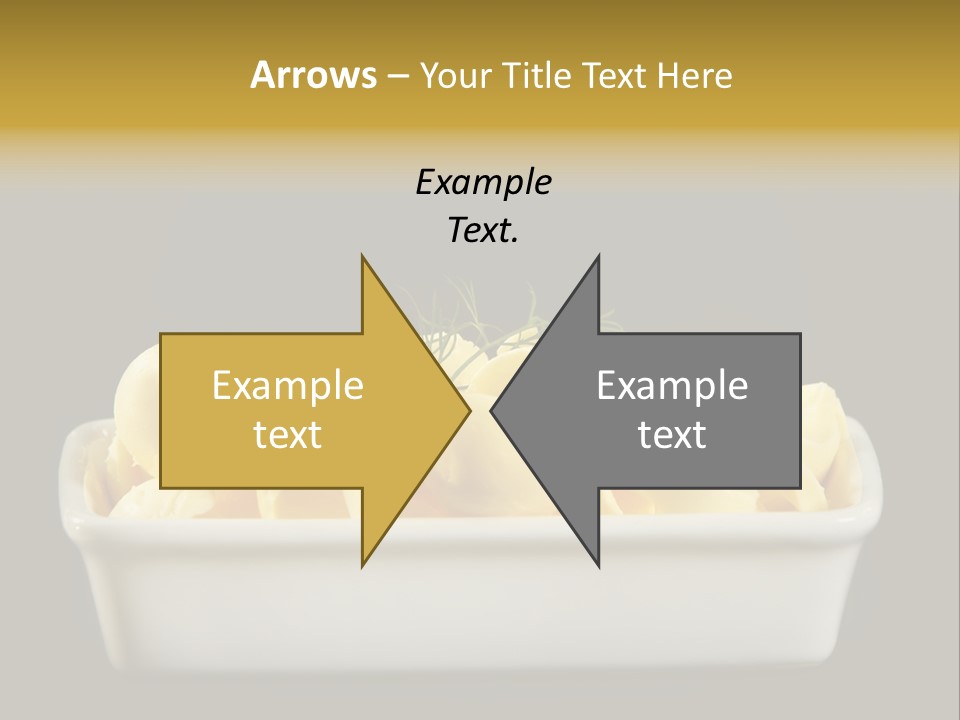 Tasty White Butter PowerPoint Template