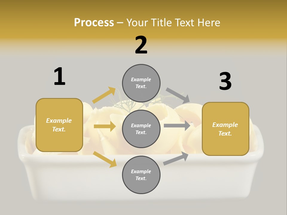 Tasty White Butter PowerPoint Template