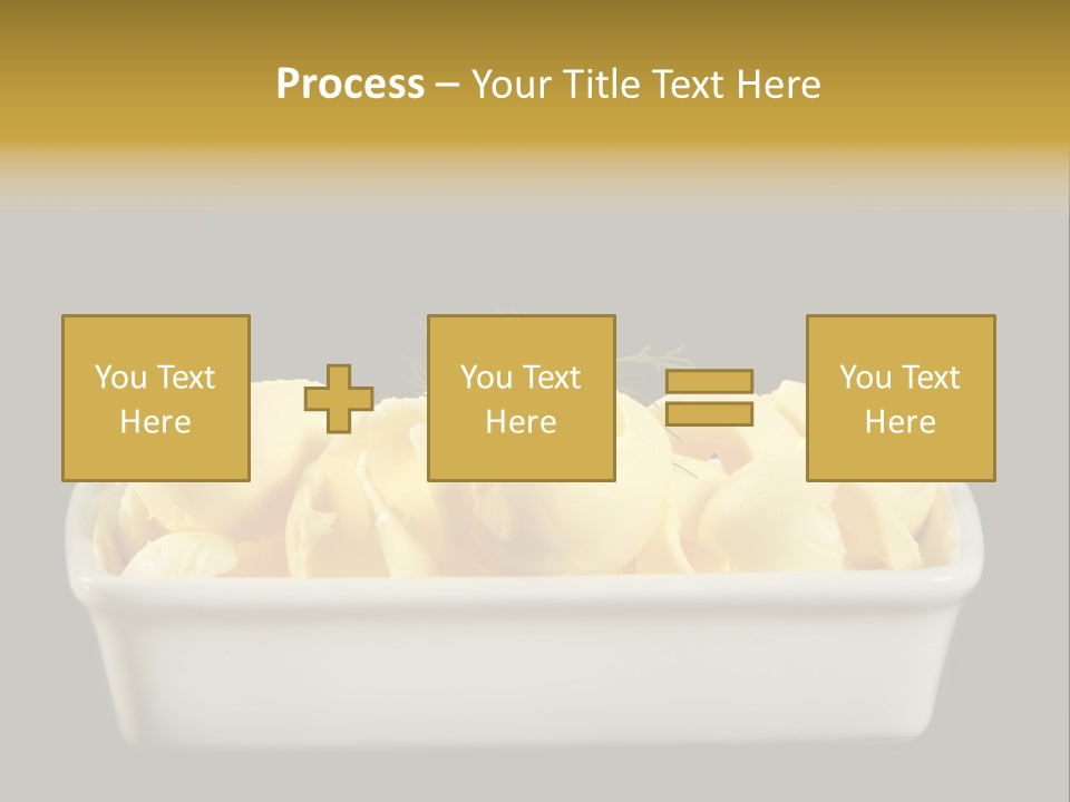 Tasty White Butter PowerPoint Template