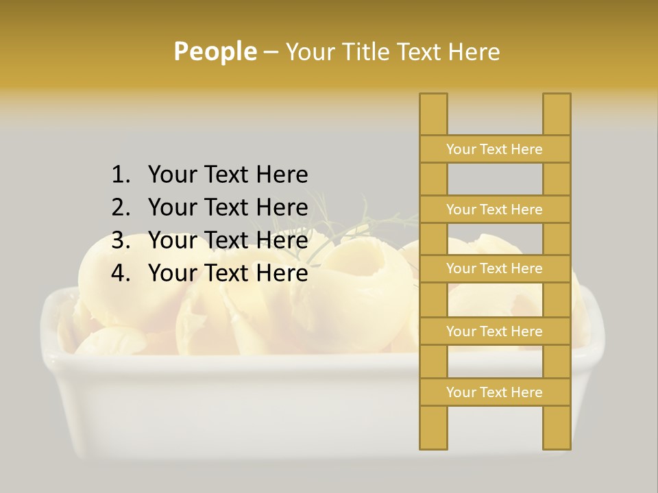 Tasty White Butter PowerPoint Template
