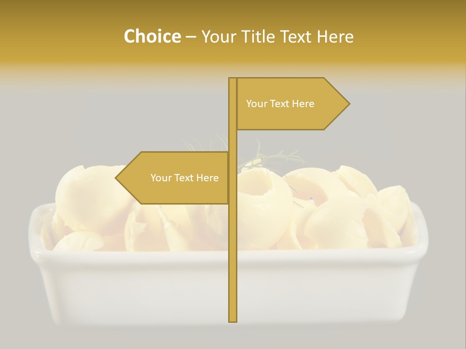 Tasty White Butter PowerPoint Template