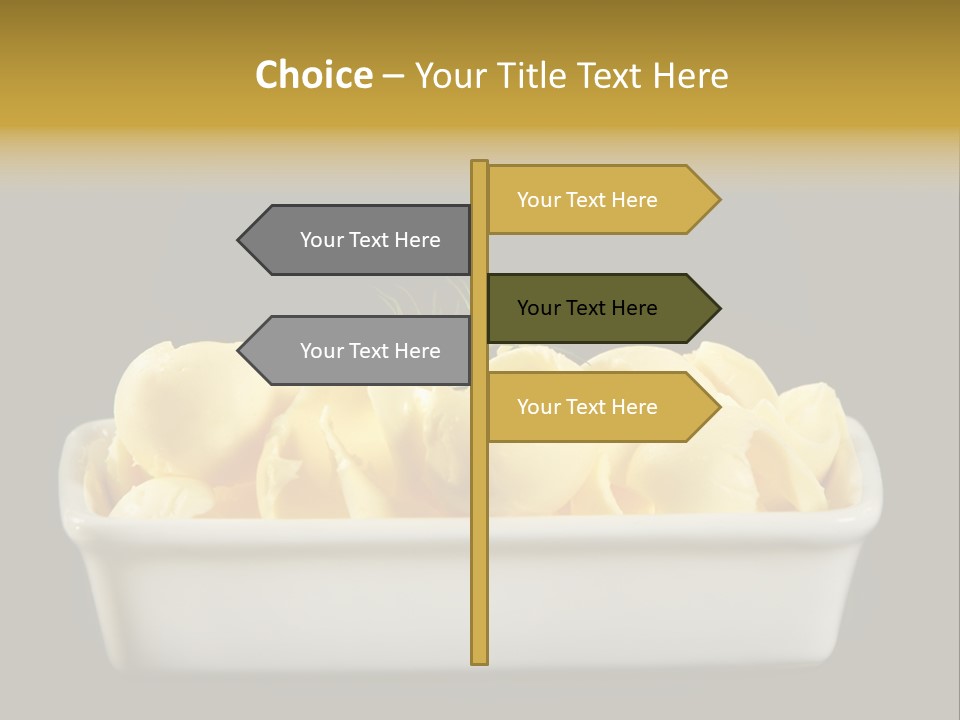 Tasty White Butter PowerPoint Template