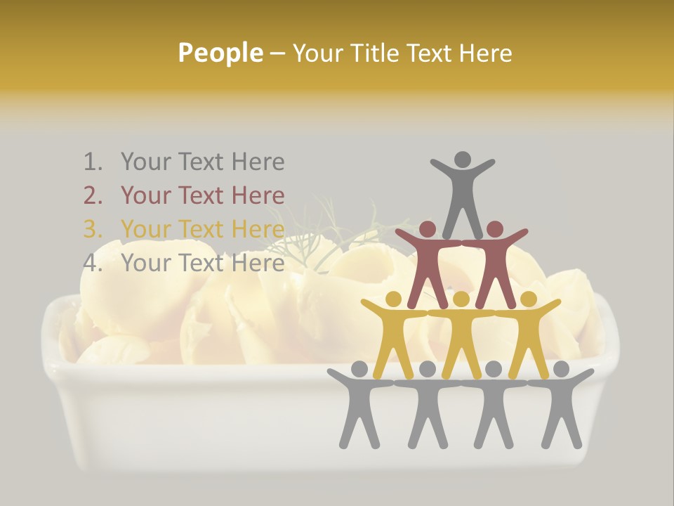Tasty White Butter PowerPoint Template
