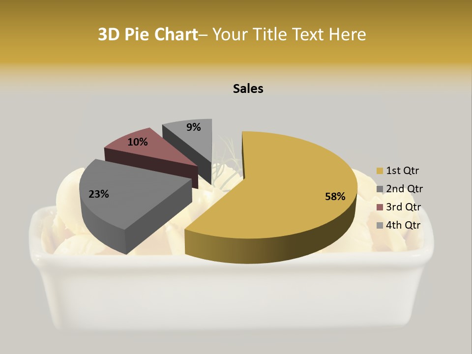 Tasty White Butter PowerPoint Template