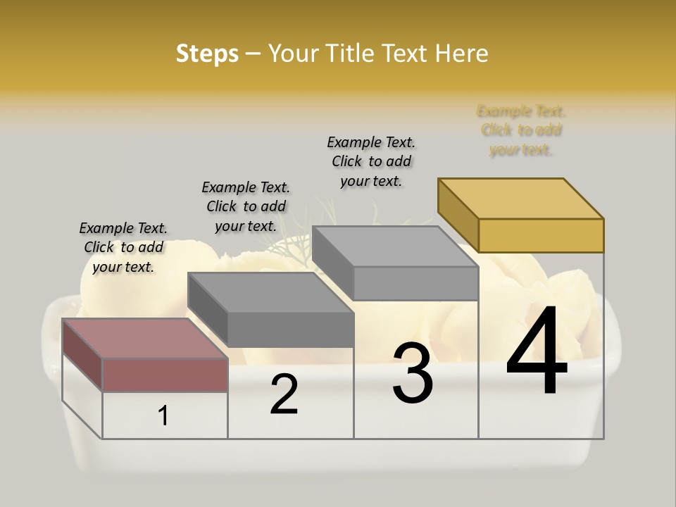 Tasty White Butter PowerPoint Template