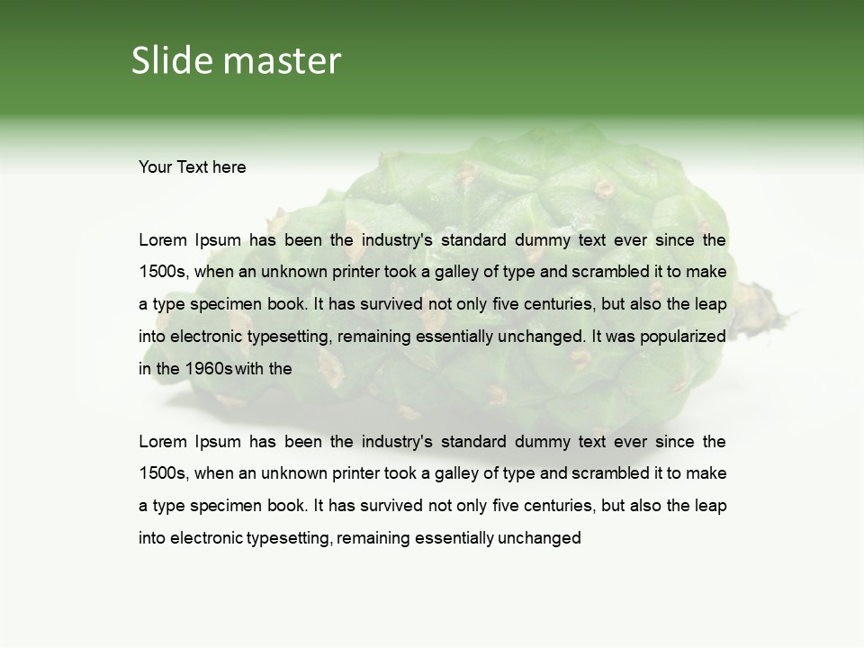 Pine Tree Spring Colour PowerPoint Template