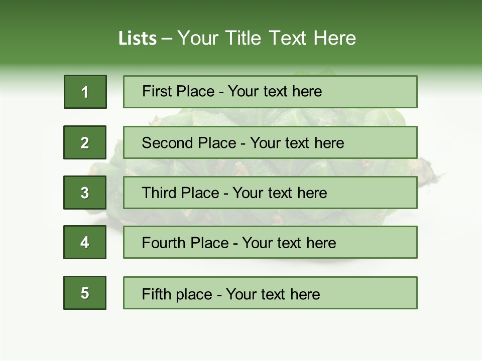 Pine Tree Spring Colour PowerPoint Template