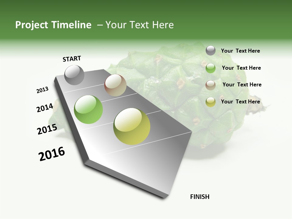 Pine Tree Spring Colour PowerPoint Template
