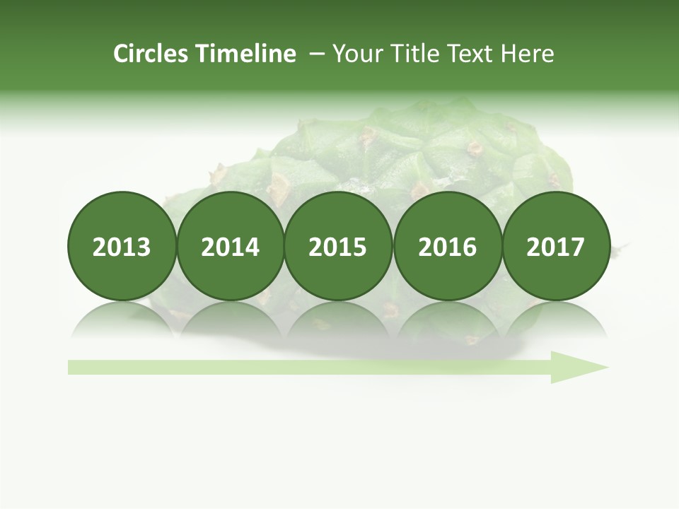 Pine Tree Spring Colour PowerPoint Template