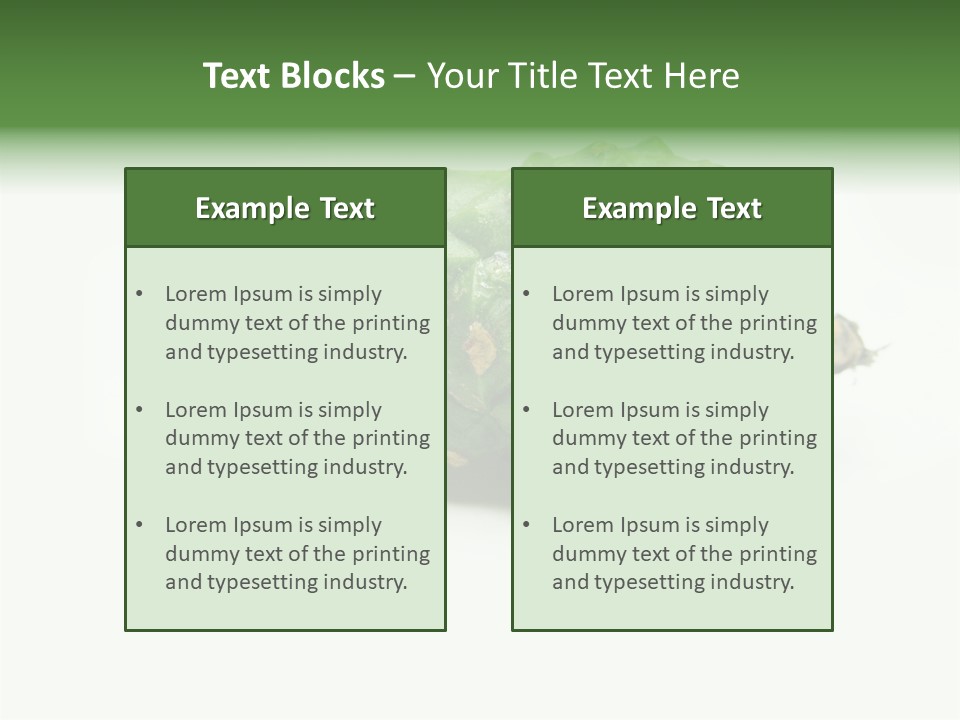 Pine Tree Spring Colour PowerPoint Template