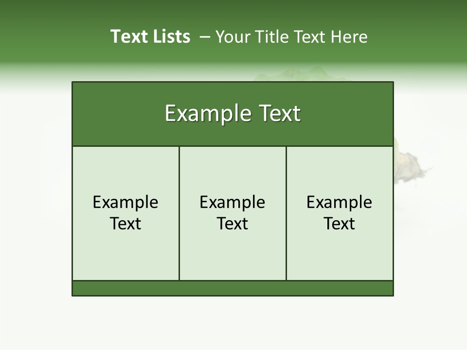 Pine Tree Spring Colour PowerPoint Template