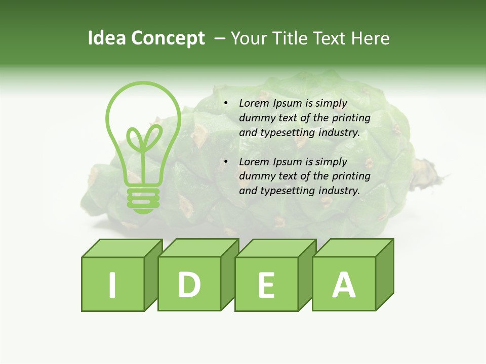 Pine Tree Spring Colour PowerPoint Template