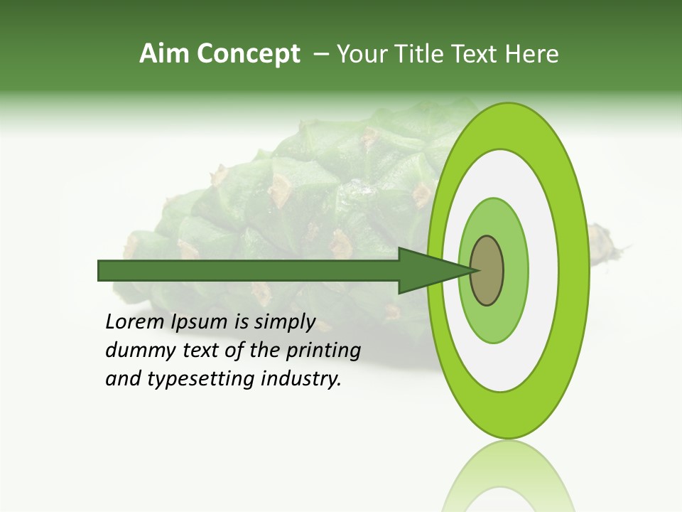 Pine Tree Spring Colour PowerPoint Template