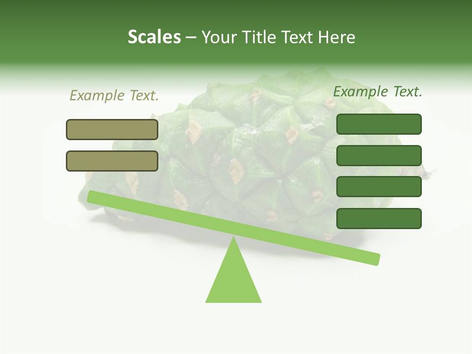 Pine Tree Spring Colour PowerPoint Template