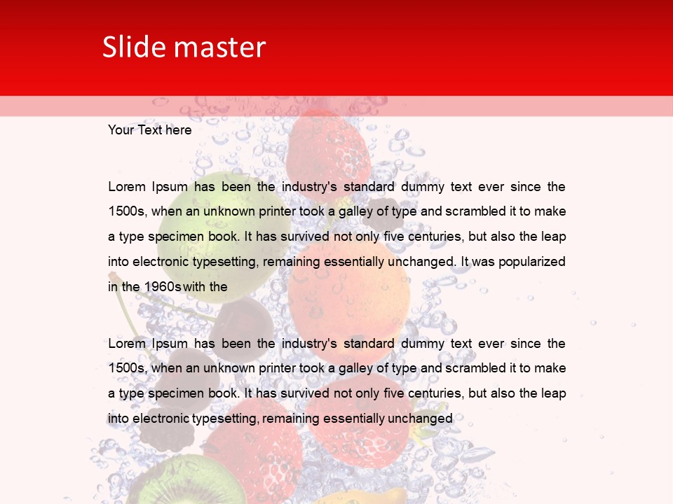 Kiwi Lifestyle Macro PowerPoint Template