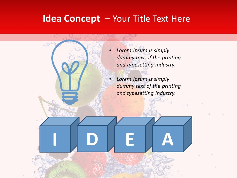 Kiwi Lifestyle Macro PowerPoint Template