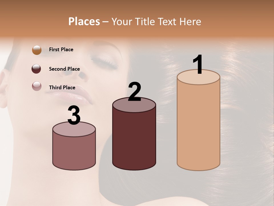 Lying White Hairstyle PowerPoint Template