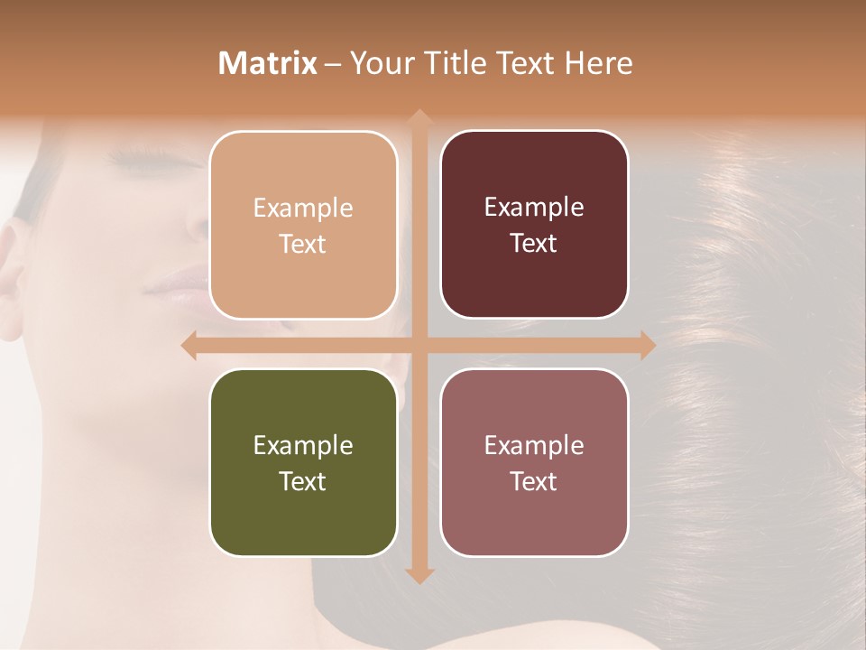 Lying White Hairstyle PowerPoint Template