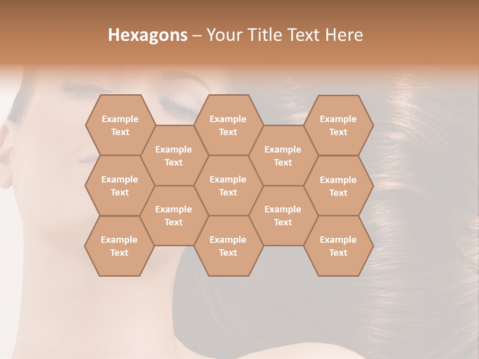 Lying White Hairstyle PowerPoint Template