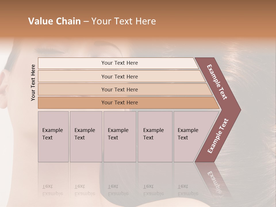 Lying White Hairstyle PowerPoint Template