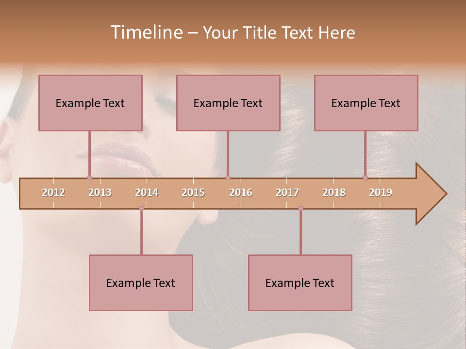 Lying White Hairstyle PowerPoint Template