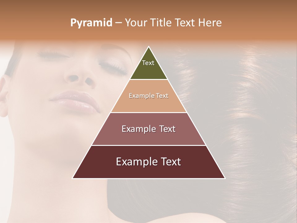 Lying White Hairstyle PowerPoint Template