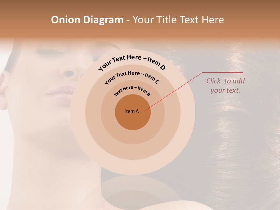 Lying White Hairstyle PowerPoint Template