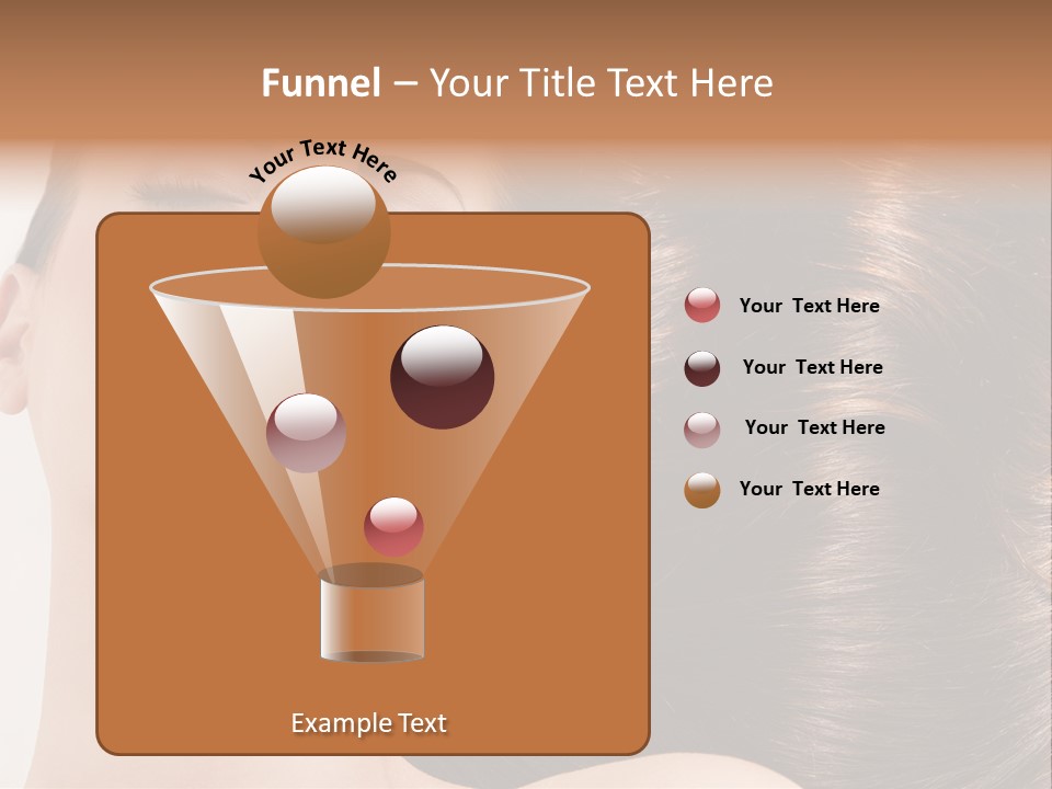 Lying White Hairstyle PowerPoint Template