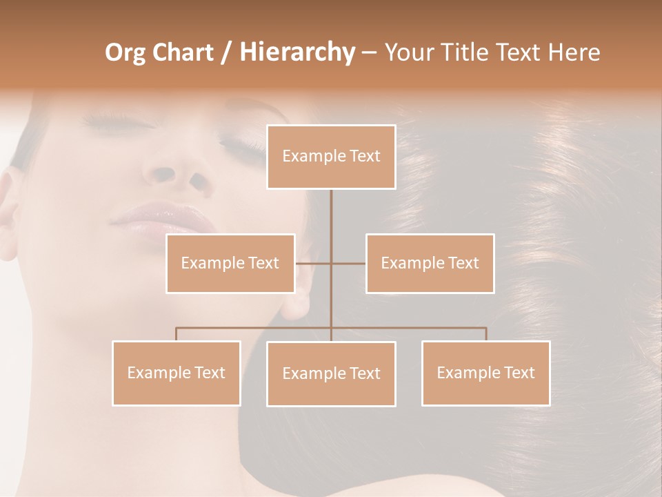 Lying White Hairstyle PowerPoint Template