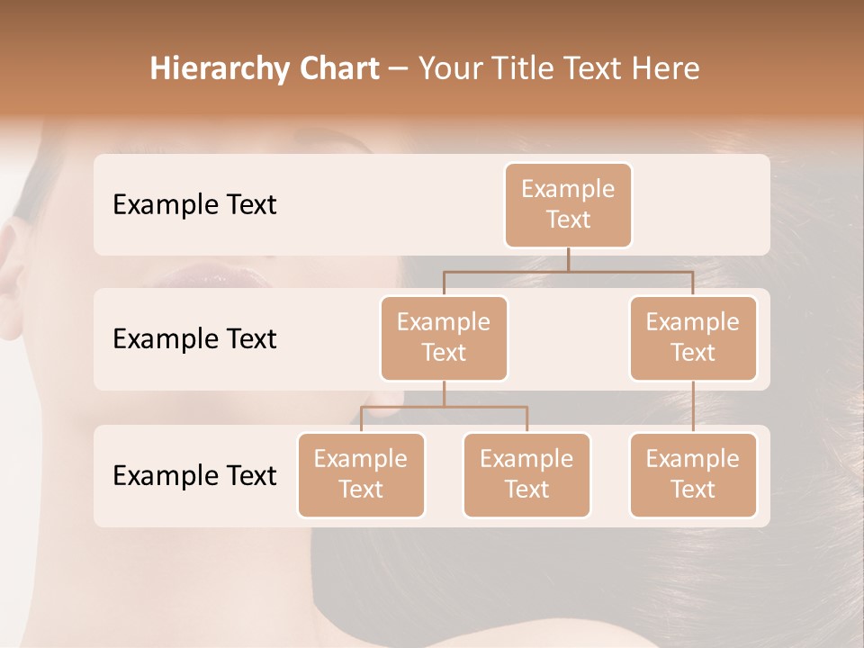 Lying White Hairstyle PowerPoint Template