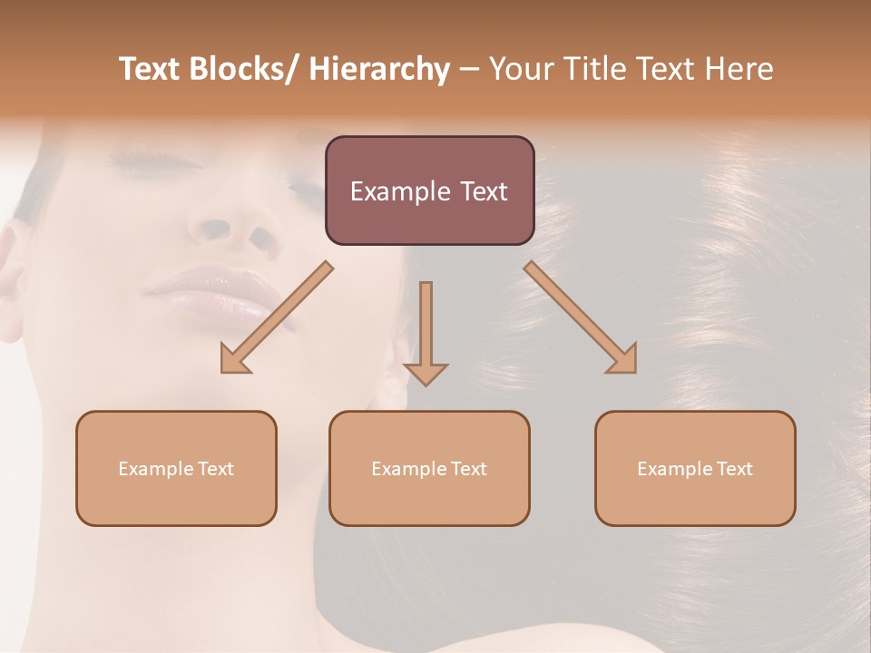 Lying White Hairstyle PowerPoint Template