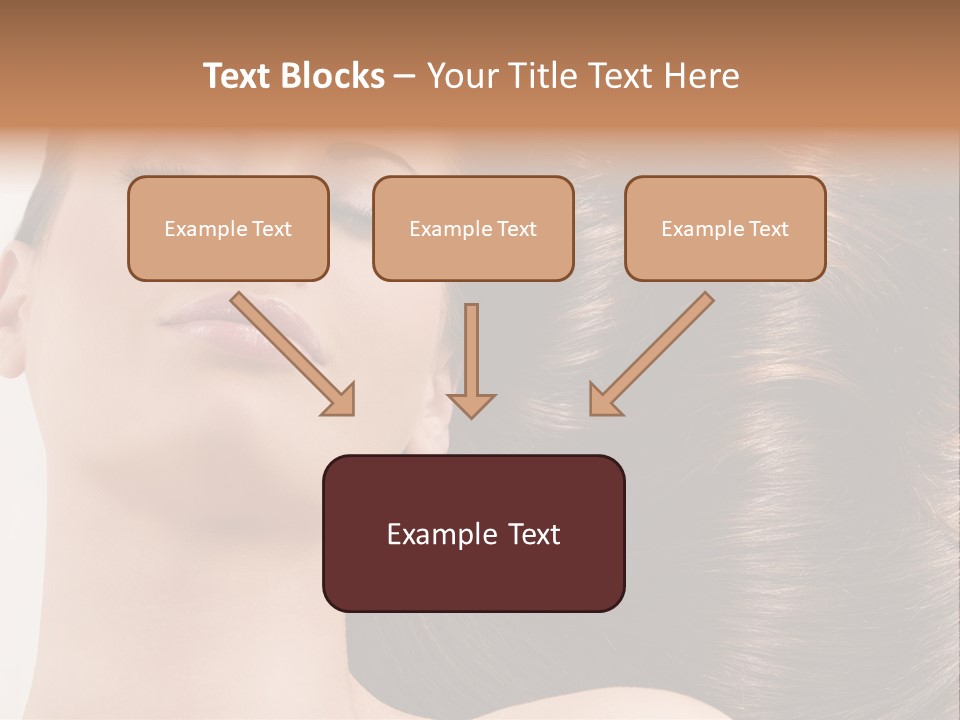 Lying White Hairstyle PowerPoint Template