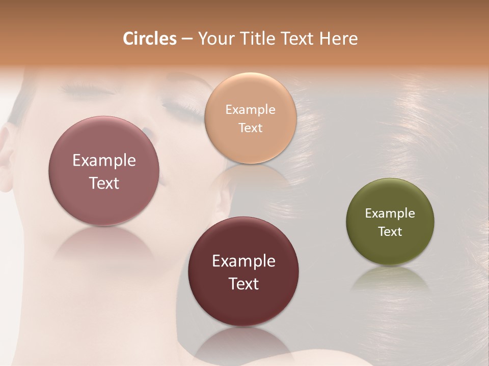 Lying White Hairstyle PowerPoint Template