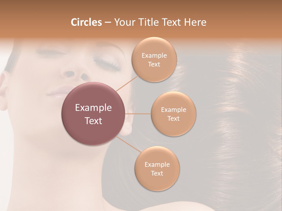 Lying White Hairstyle PowerPoint Template