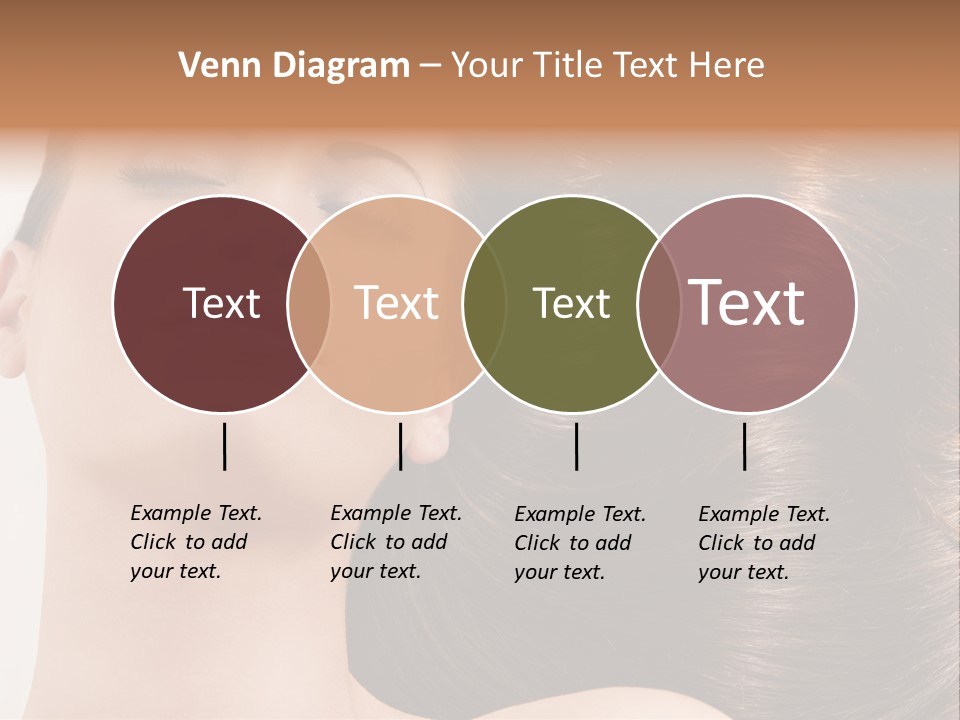 Lying White Hairstyle PowerPoint Template