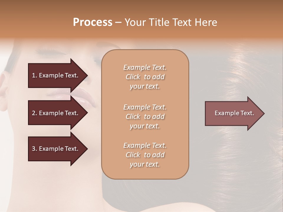 Lying White Hairstyle PowerPoint Template