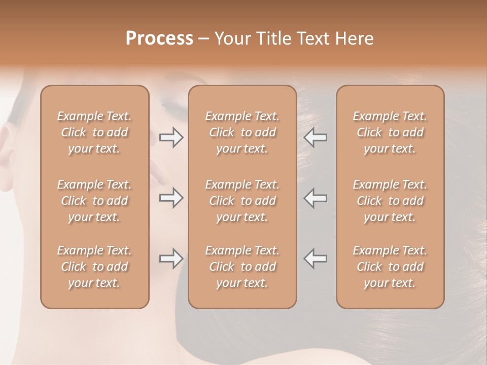 Lying White Hairstyle PowerPoint Template