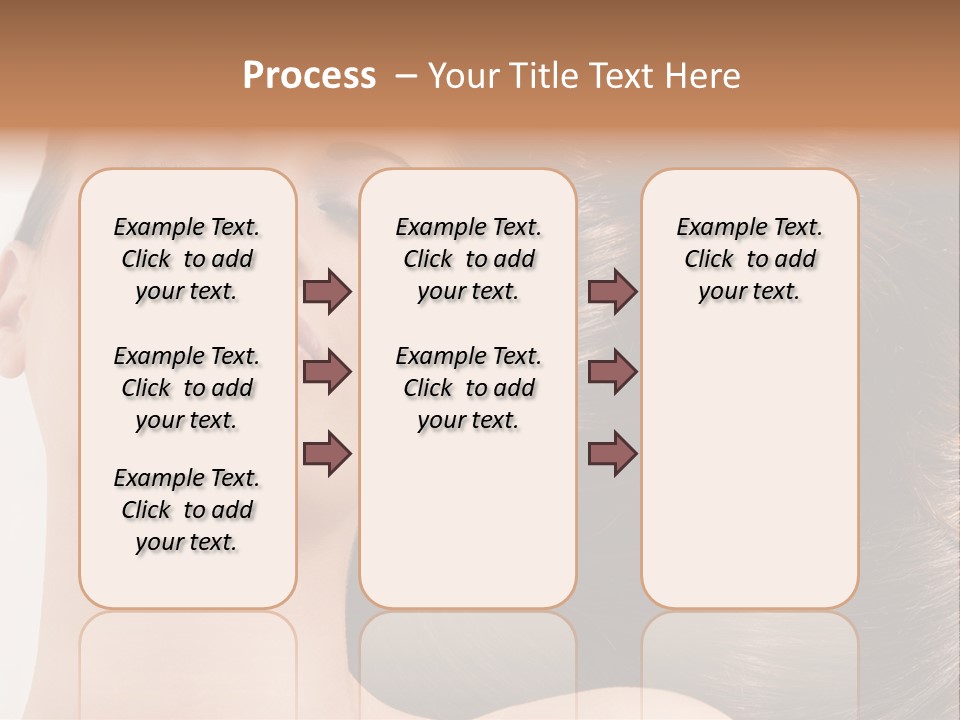 Lying White Hairstyle PowerPoint Template