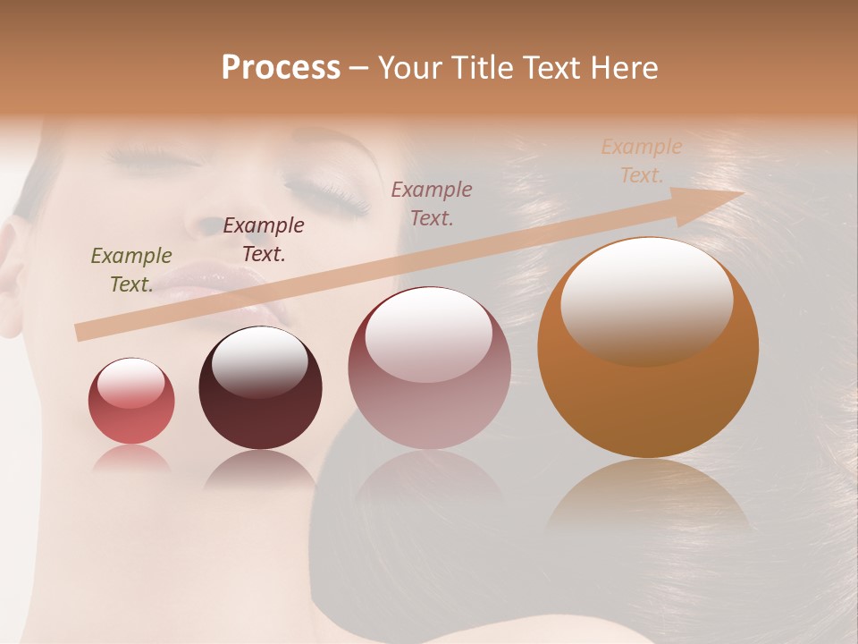 Lying White Hairstyle PowerPoint Template