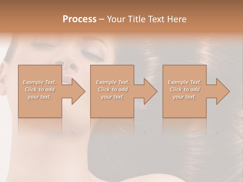 Lying White Hairstyle PowerPoint Template